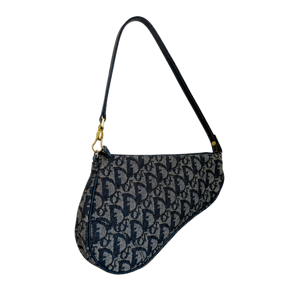 Dior Trotter Saddle Bag (Navy)