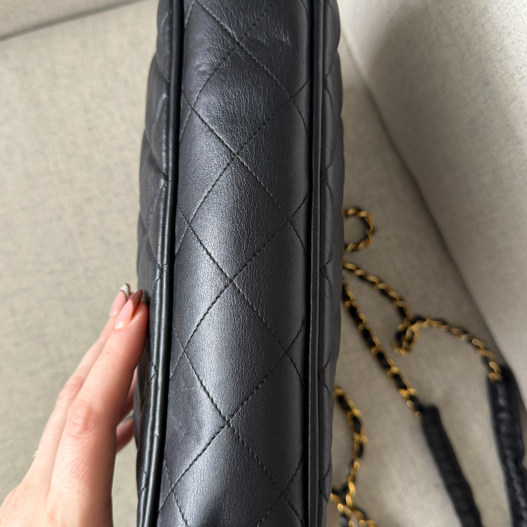 Chanel Quilted Shopping Tote