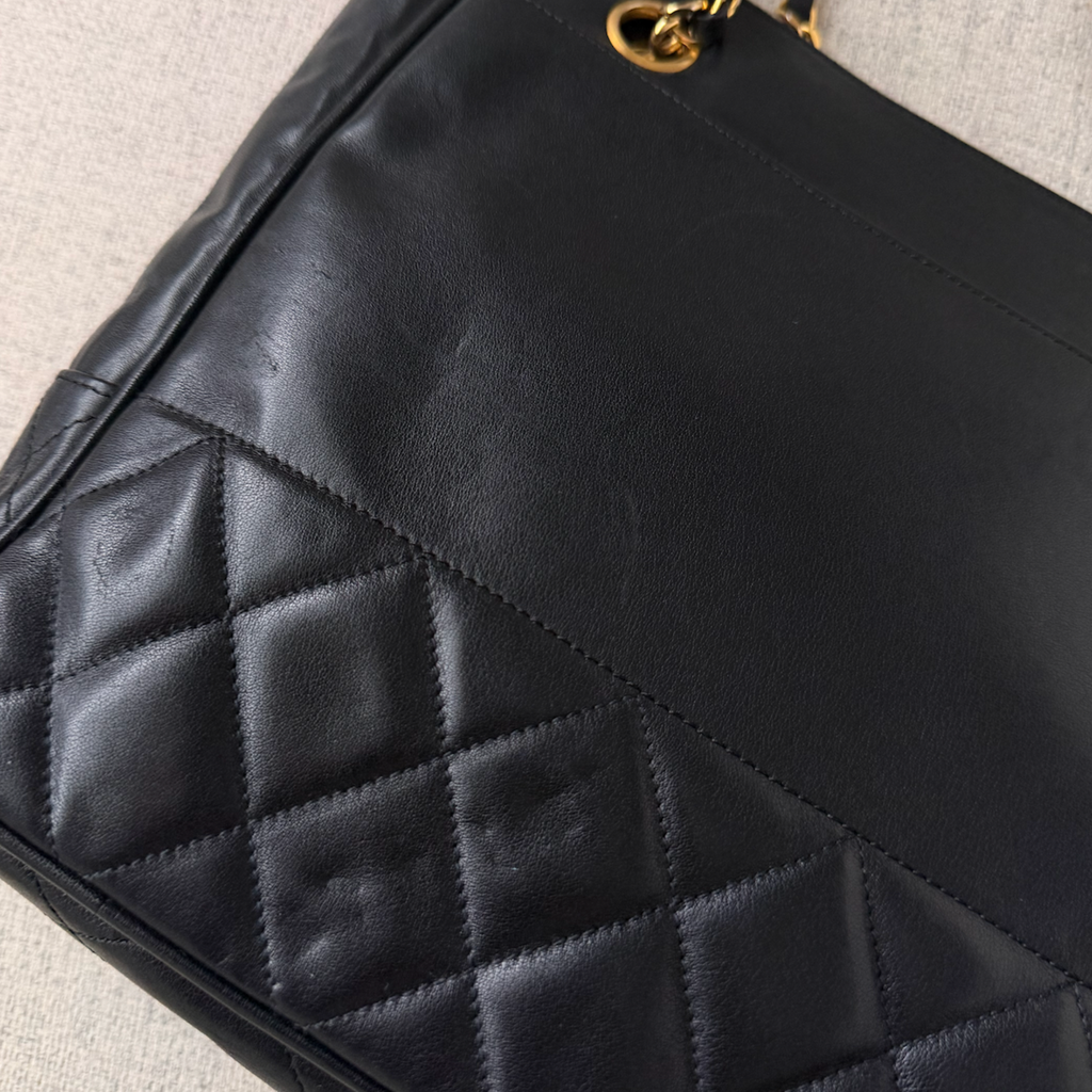 Chanel Quilted Shopping Tote