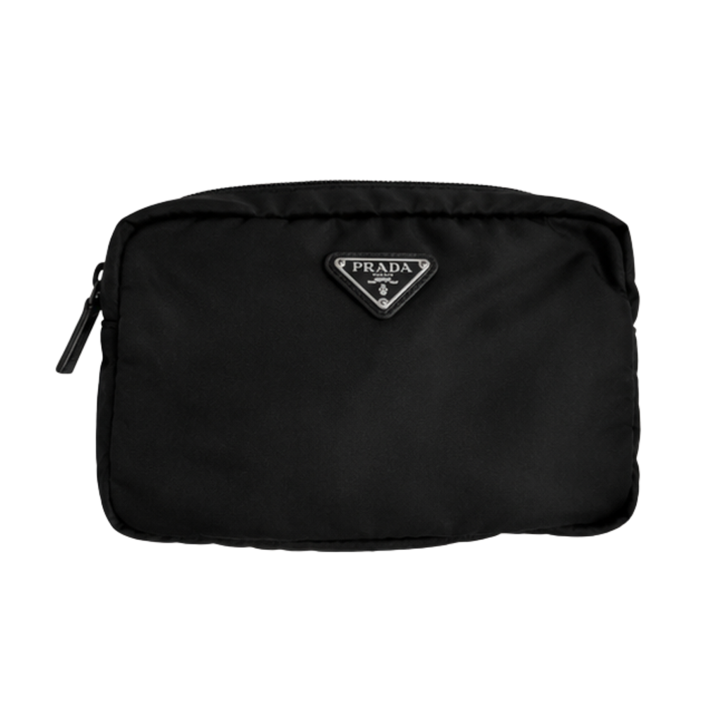 Prada Tessuto Nylon Cosmetic Pouch (small/med)
