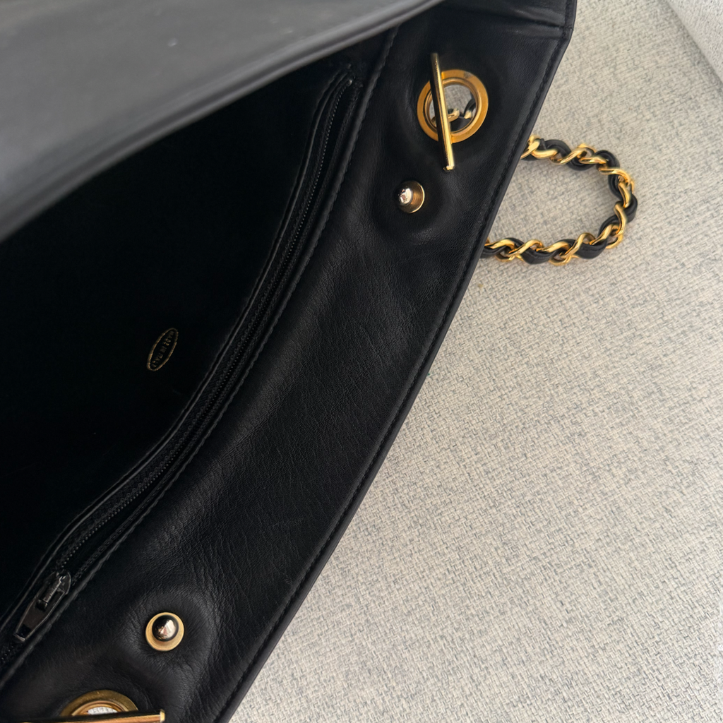 Chanel Quilted Shopping Tote
