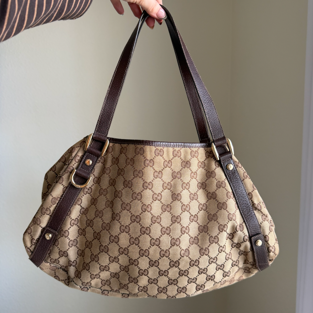 Gucci Monogram Abbey Shoulder Bag