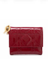 Dior Cannage Patent Leather Compact Wallet