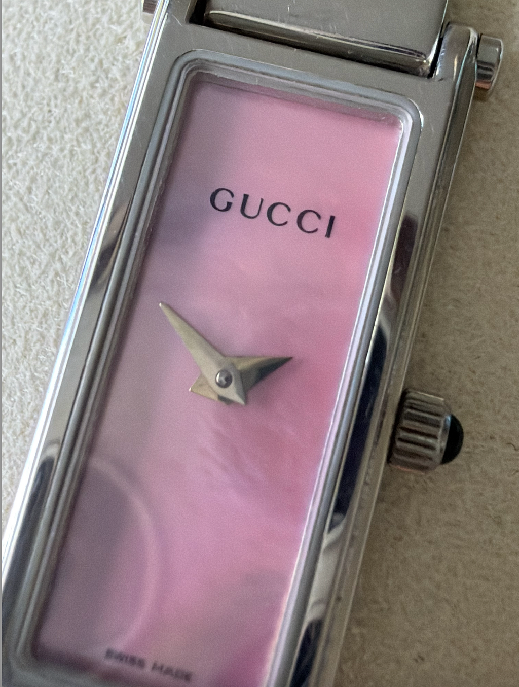 Gucci 1500L Watch (Stainless w/ Pink Dial)