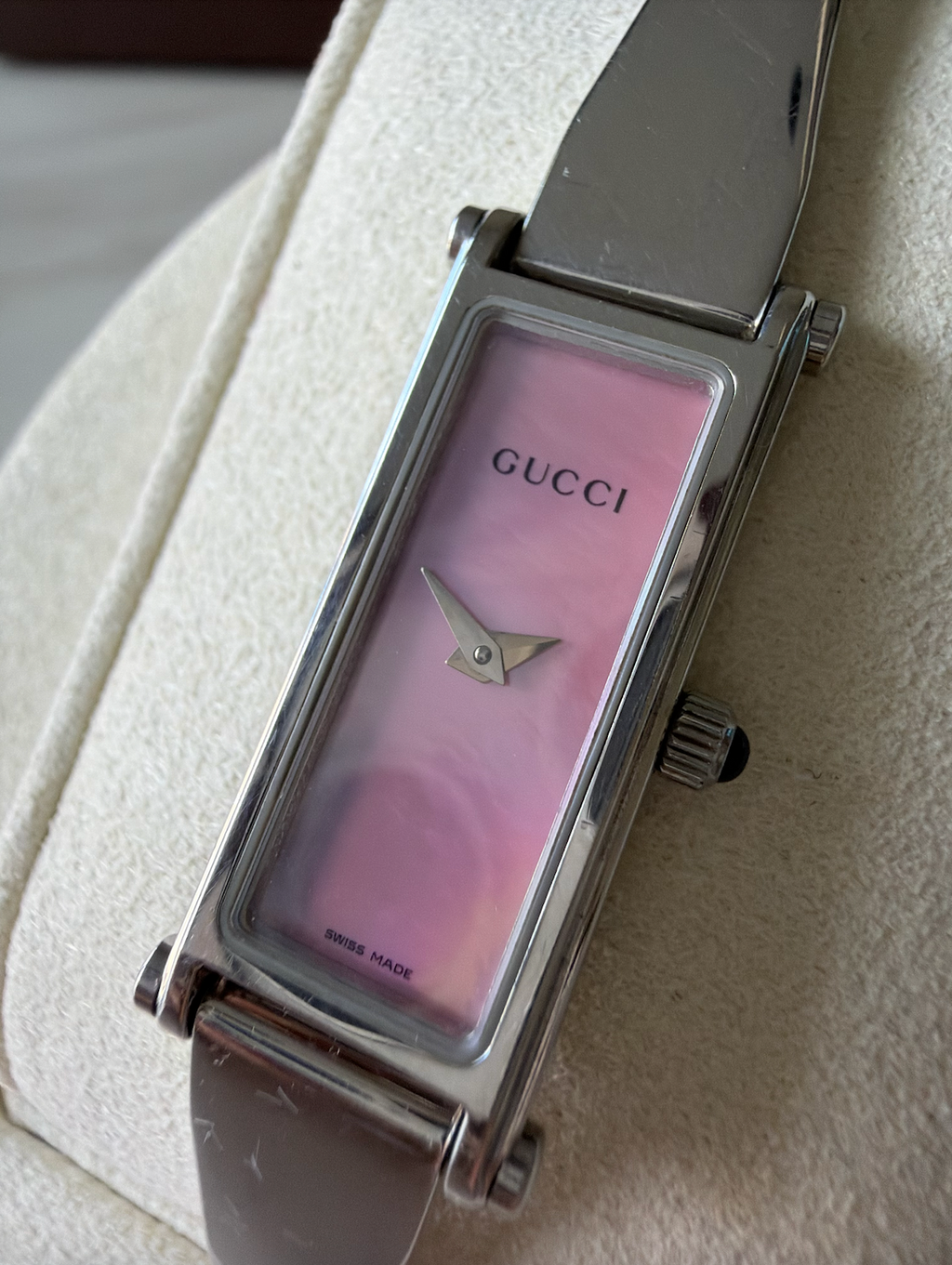Gucci 1500L Watch (Stainless w/ Pink Dial)