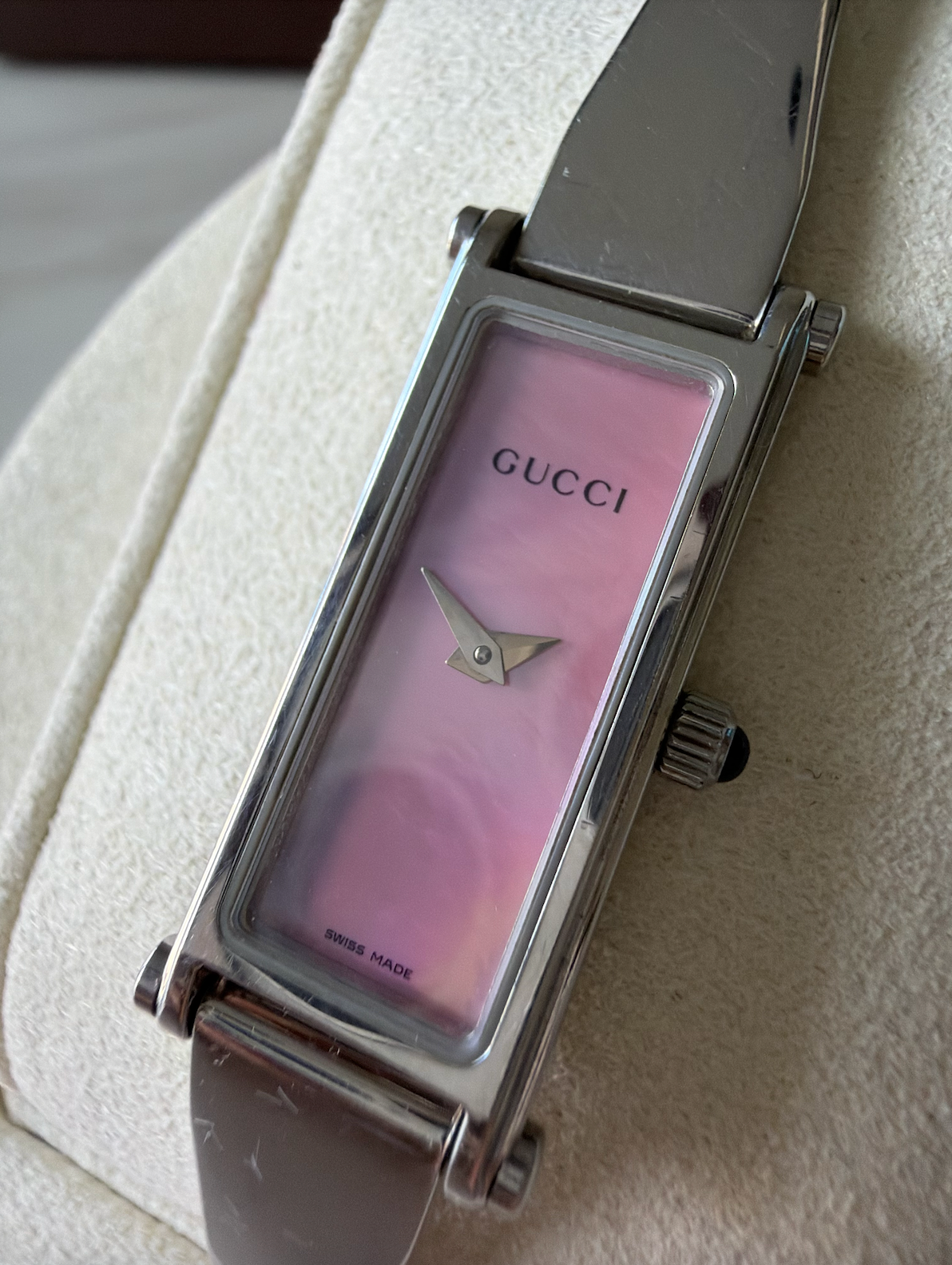 Gucci 1500L Watch (Stainless w/ Pink Dial)