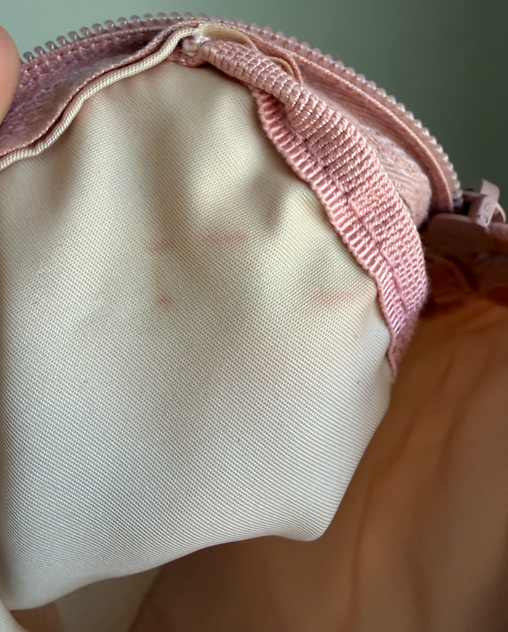 Prada Nylon Cosmetic Pouch (Baby Pink)