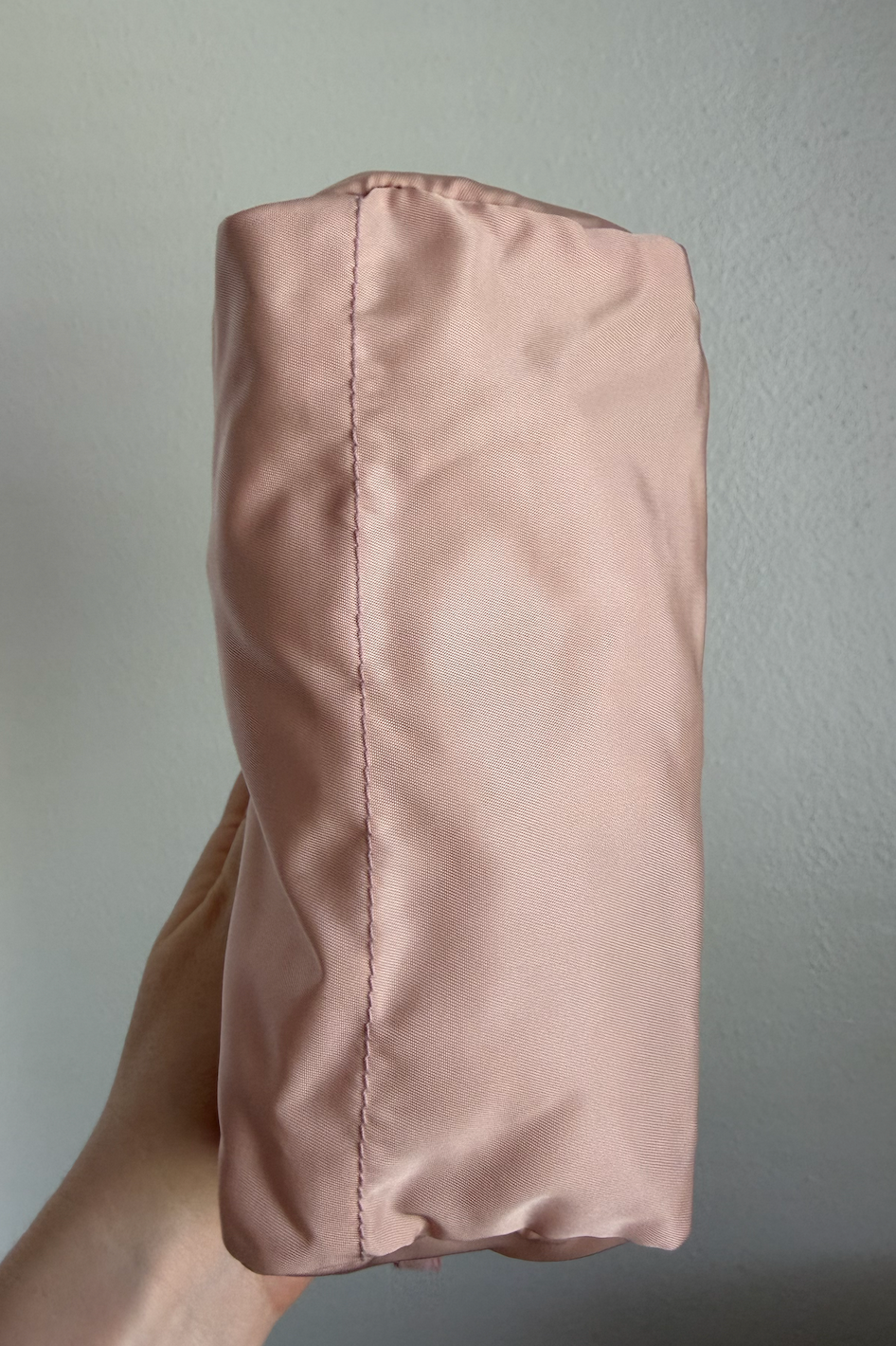 Prada Nylon Cosmetic Pouch (Baby Pink)