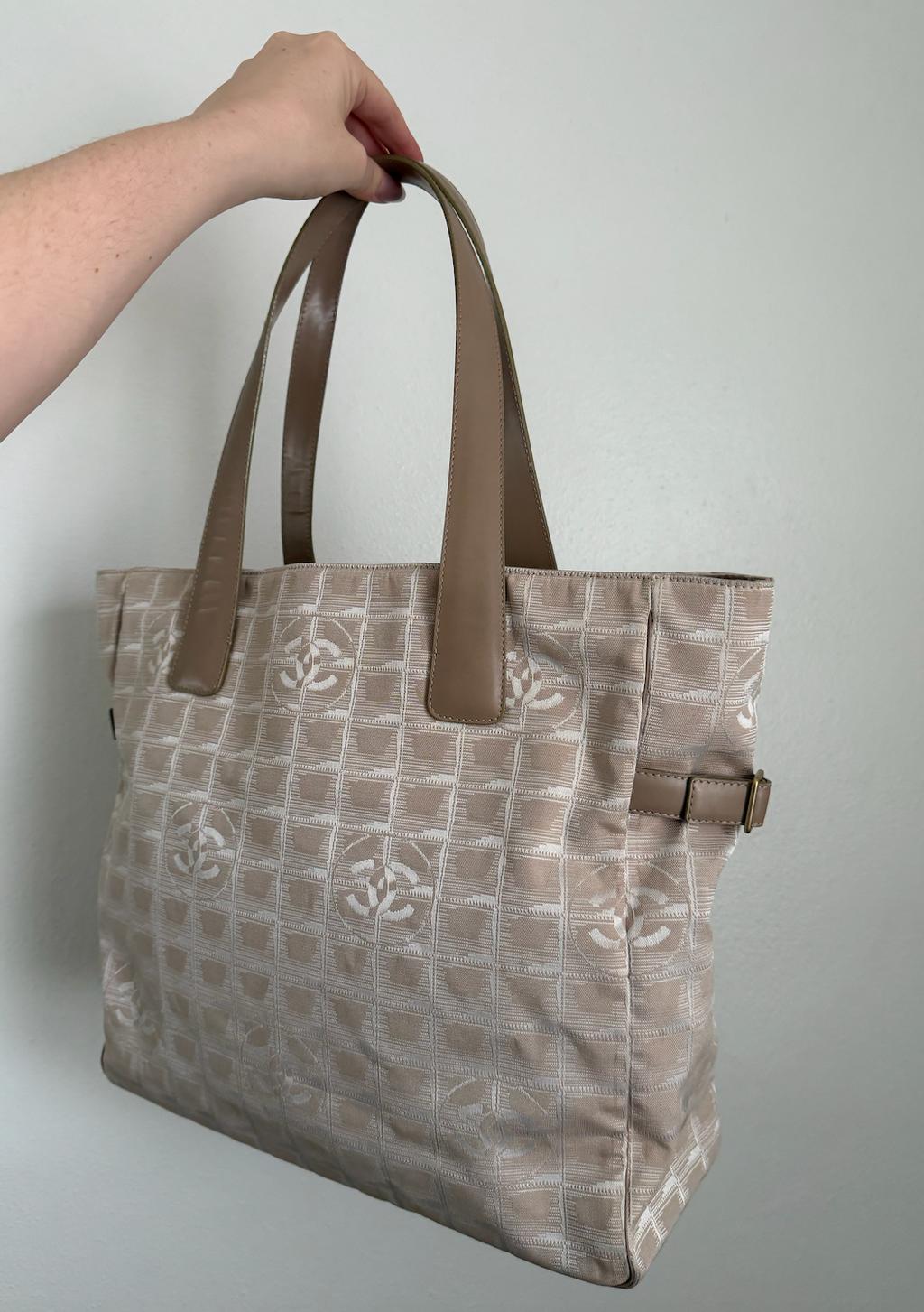 Chanel Travel Line Tote (Beige)