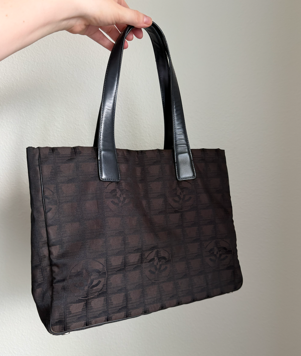 Chanel Travel Line Tote (Brown/Black)