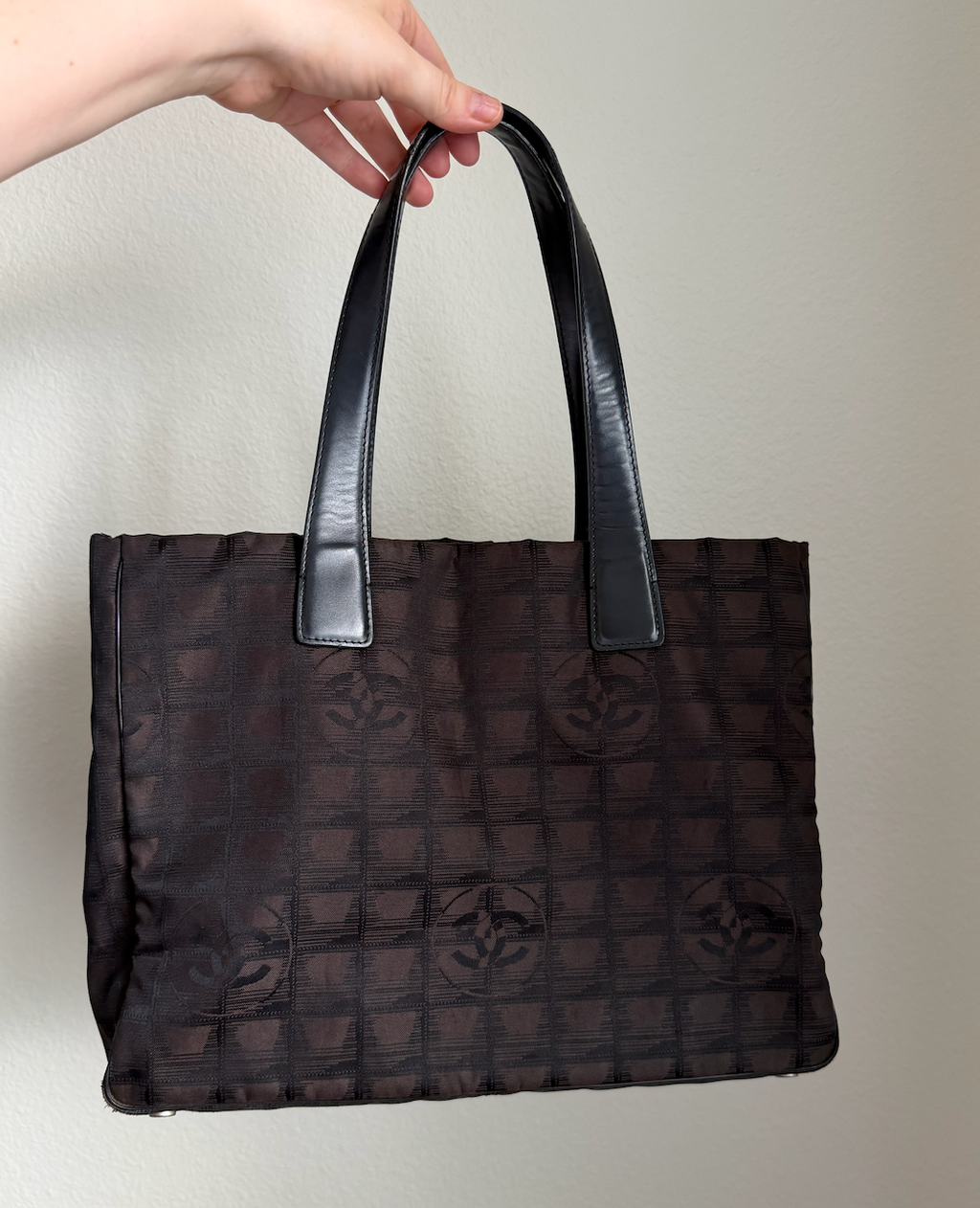 Chanel Travel Line Tote (Brown/Black)