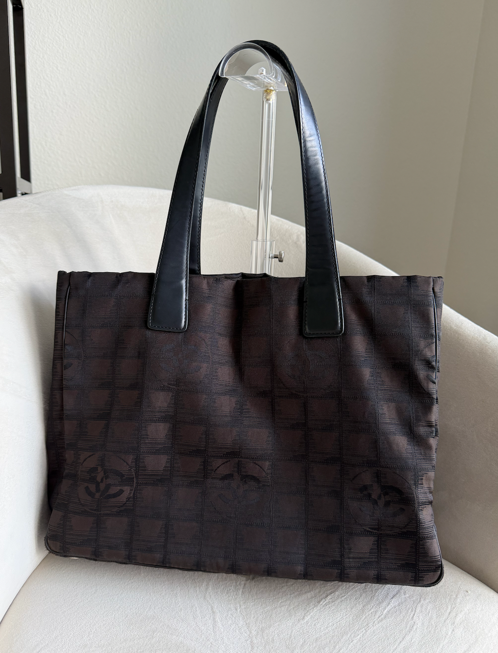 Chanel Travel Line Tote (Brown/Black)