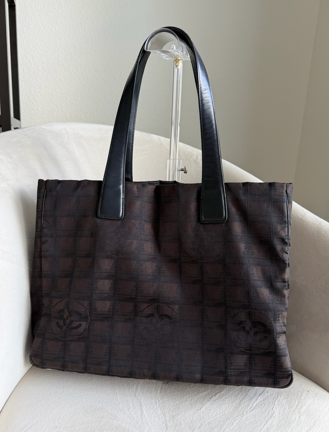 Chanel Travel Line Tote (Brown/Black)