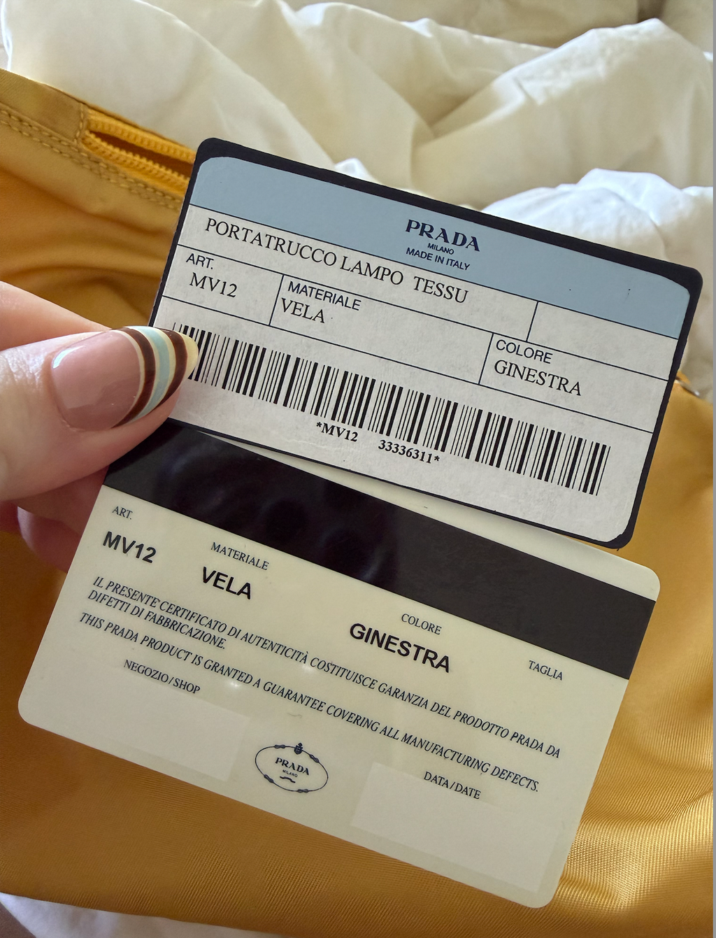 Prada Nylon Tessuto Cosmetic Pouch