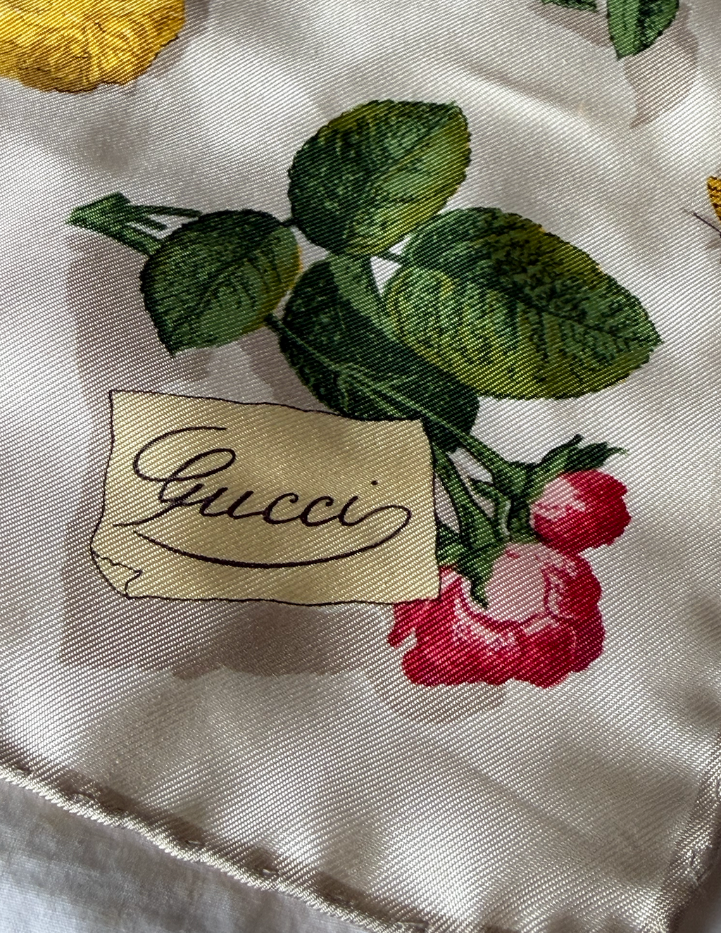 Gucci Floral Silk Pocket Square