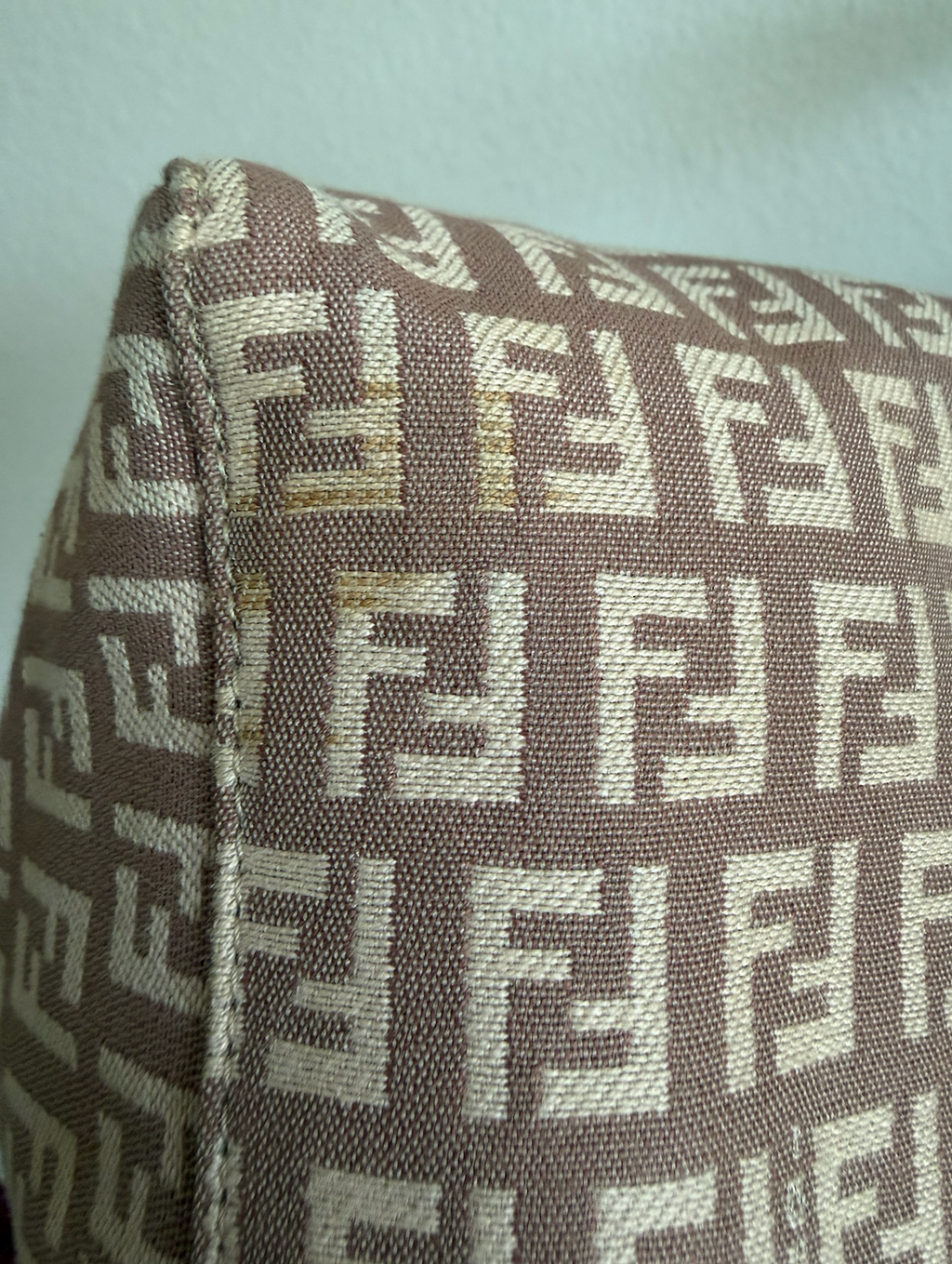 Fendi Zucchino Shoulder Bag (Dusty Rose)