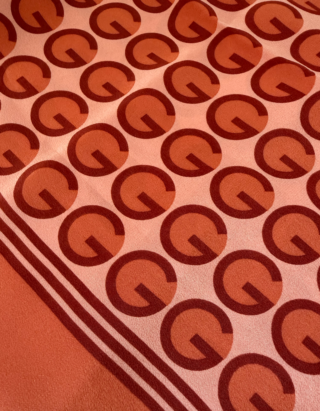 Gucci Silk Orange Scarf