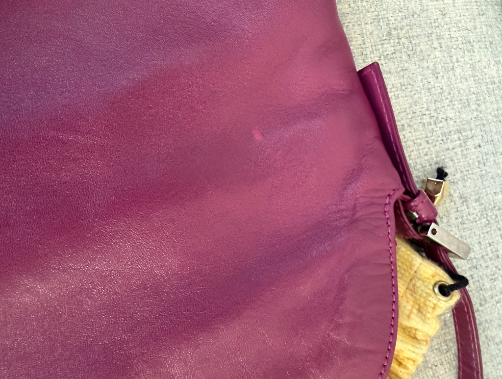 Fendi Mamma Baguette (Magenta Leather)