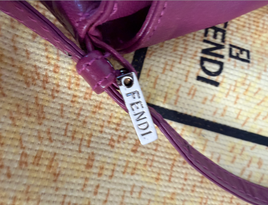 Fendi Mamma Baguette (Magenta Leather)