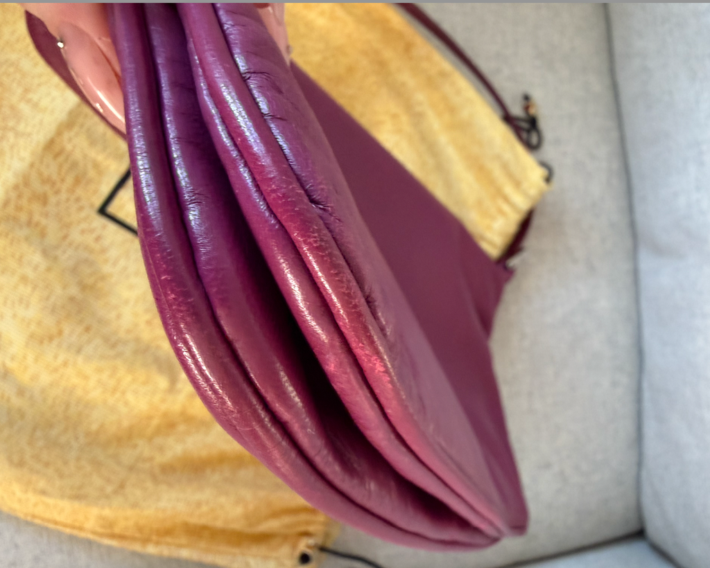 Fendi Mamma Baguette (Magenta Leather)