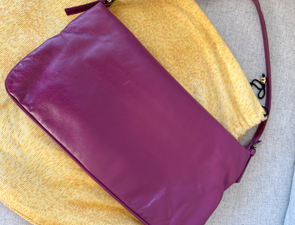 Fendi Mamma Baguette (Magenta Leather)