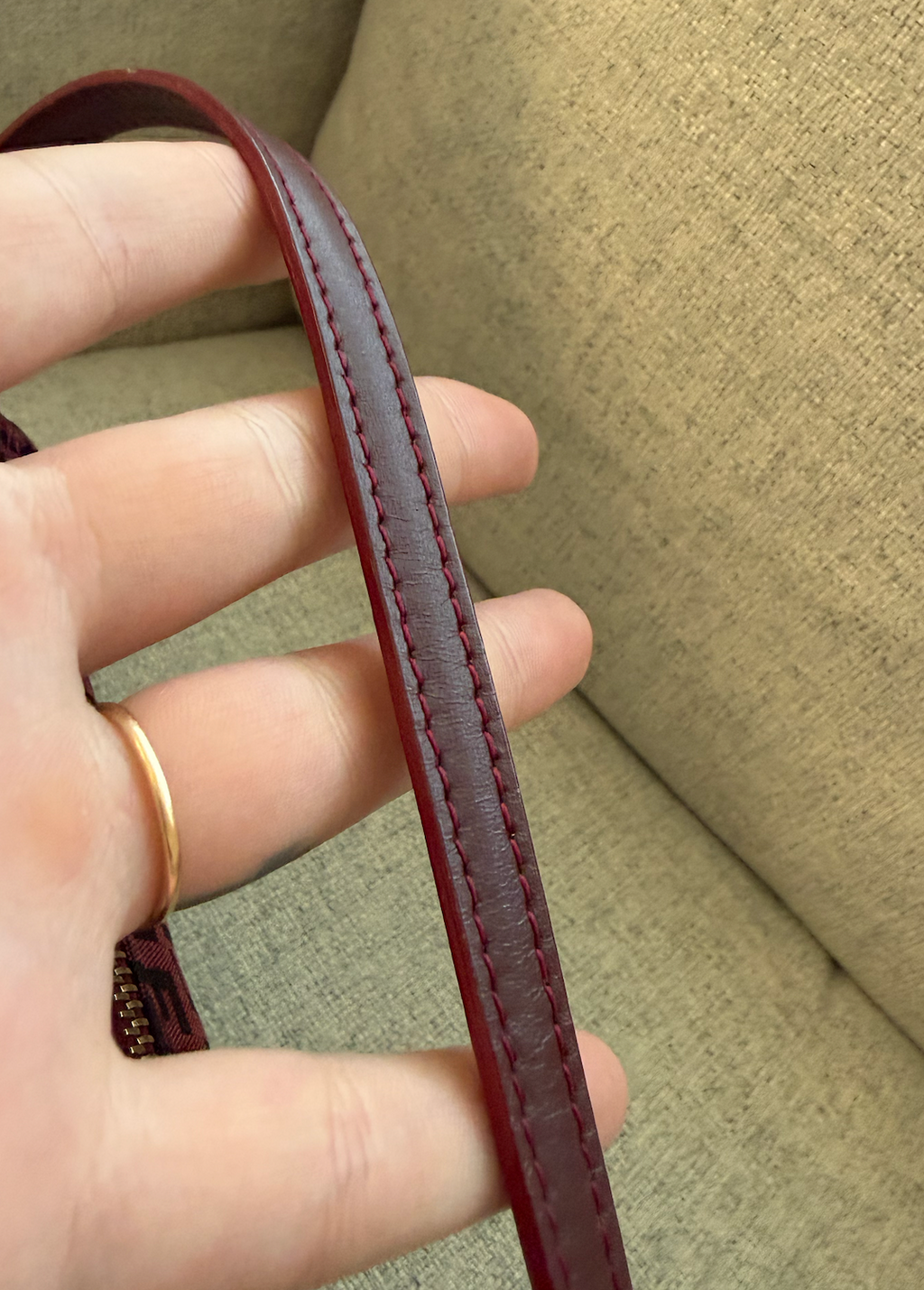 Fendi Zuchinno Barrel Pochette (red/black)