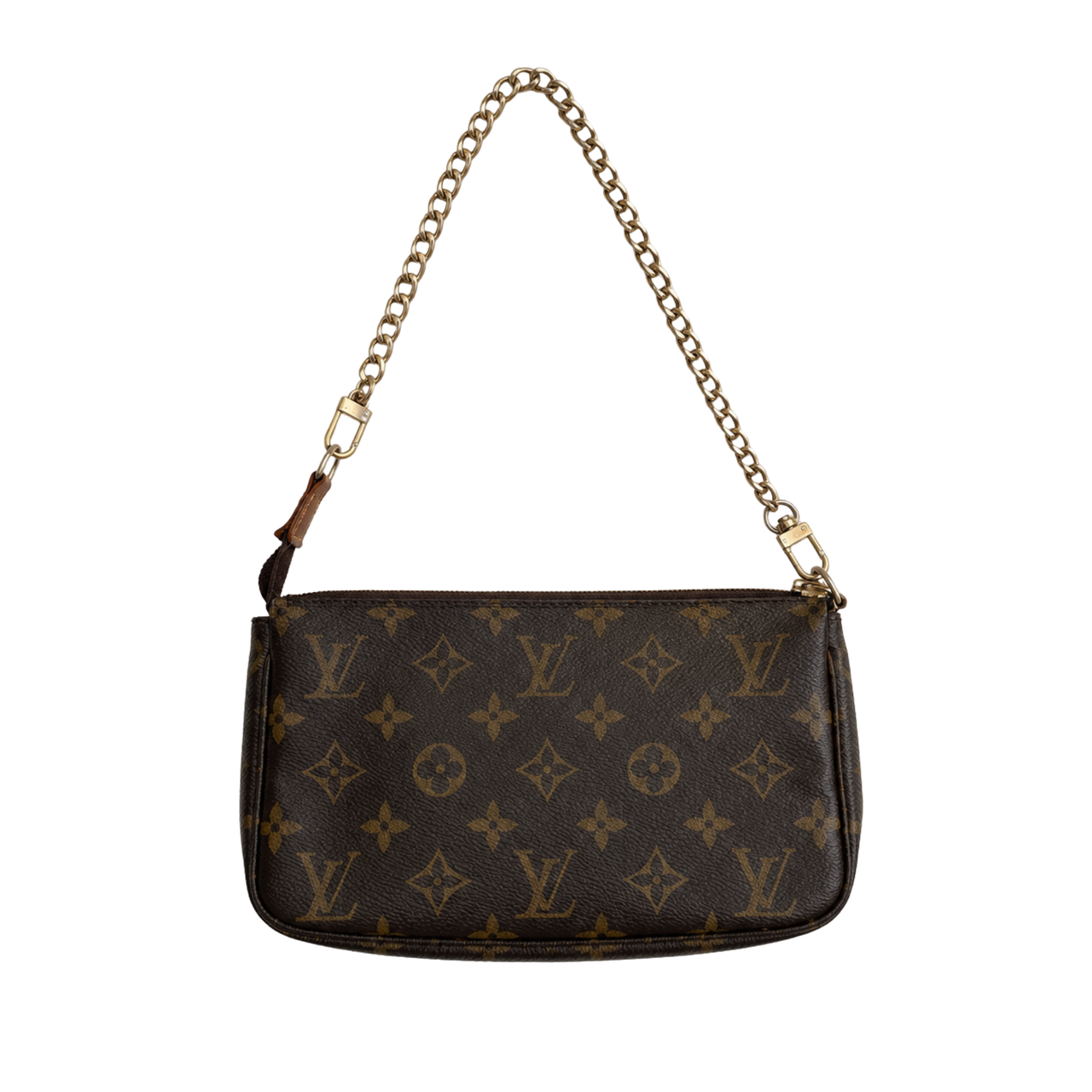 Louis Vuitton Pochette Accessoires (gold chain)