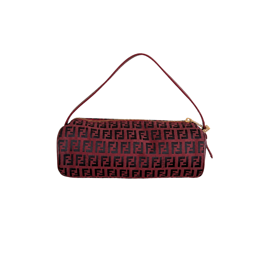 Fendi Zuchinno Barrel Pochette (red/black)