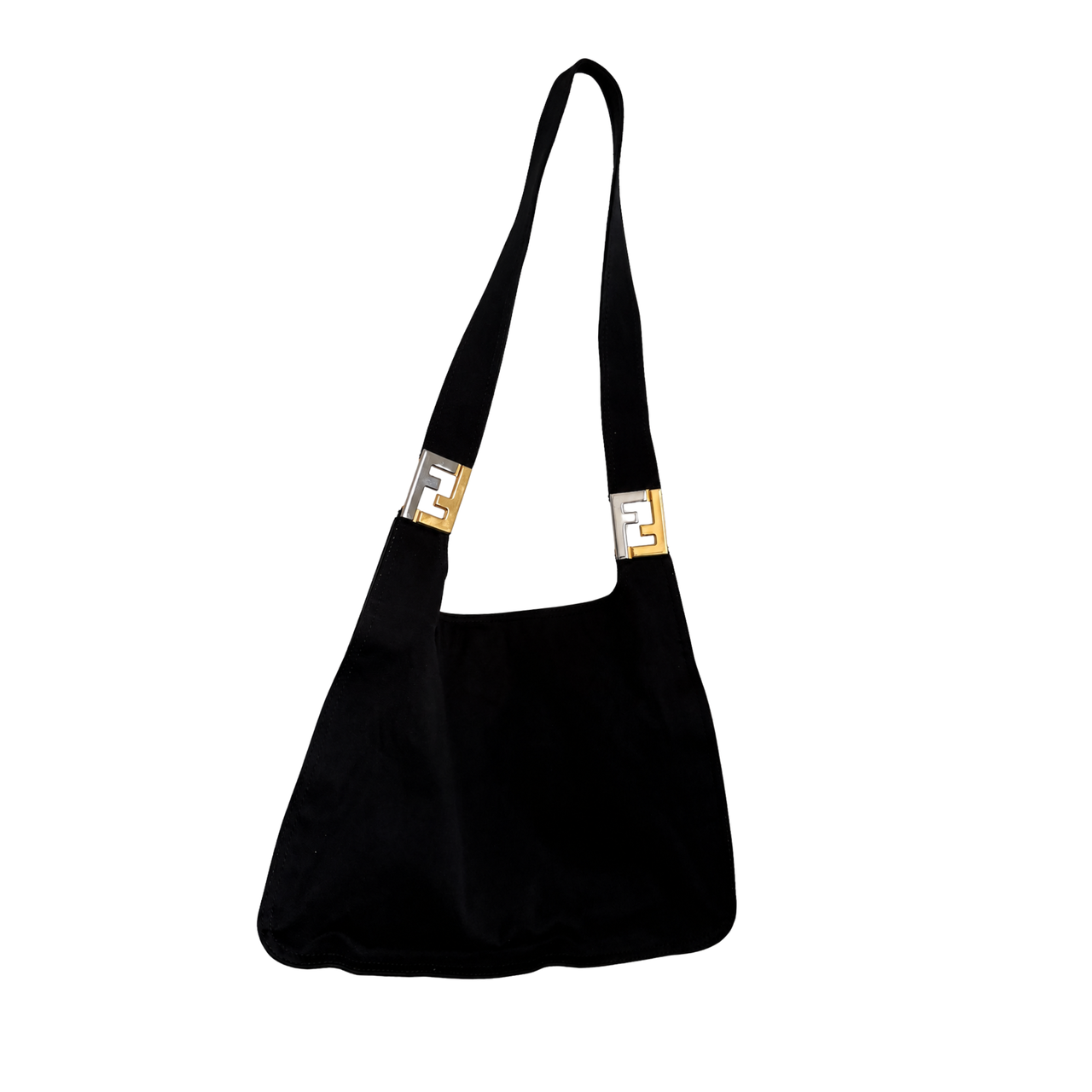 Fendi Two-Tone Logo Shoulder Bag