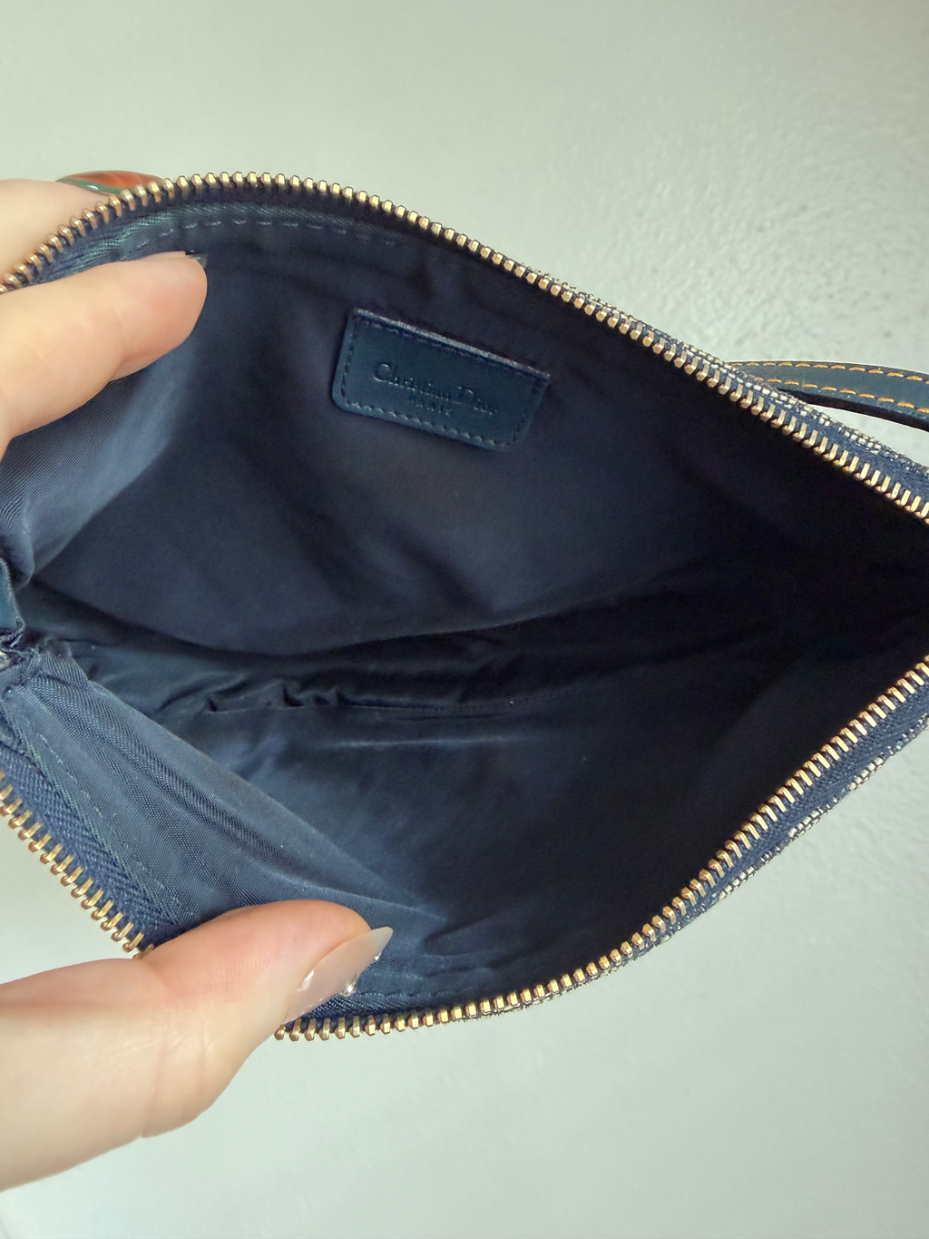 Dior Trotter Saddle Bag (Navy)