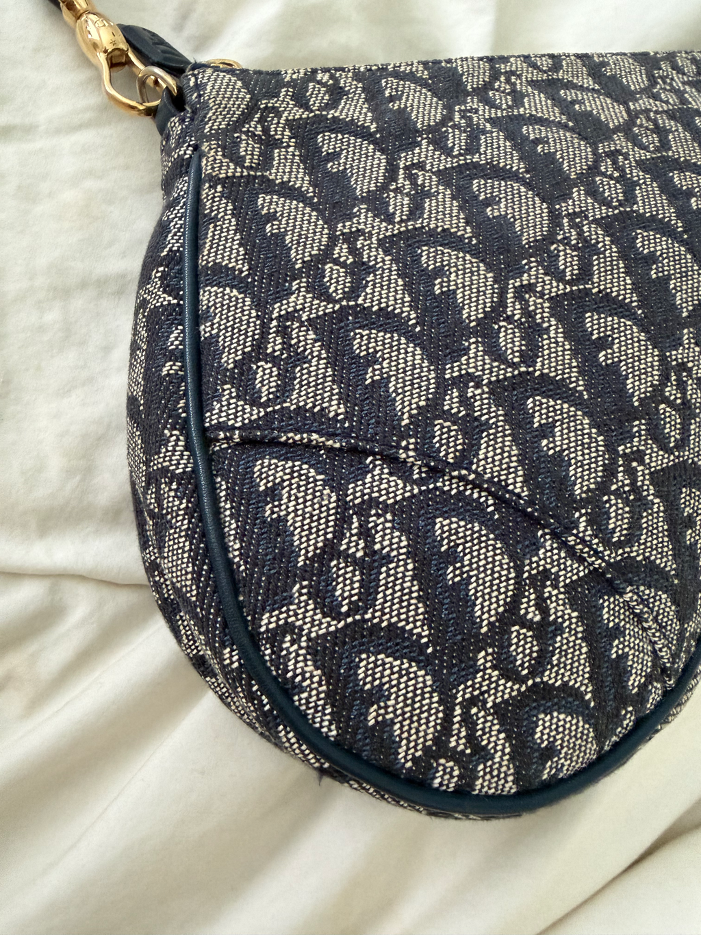 Dior Trotter Saddle Bag (Navy)
