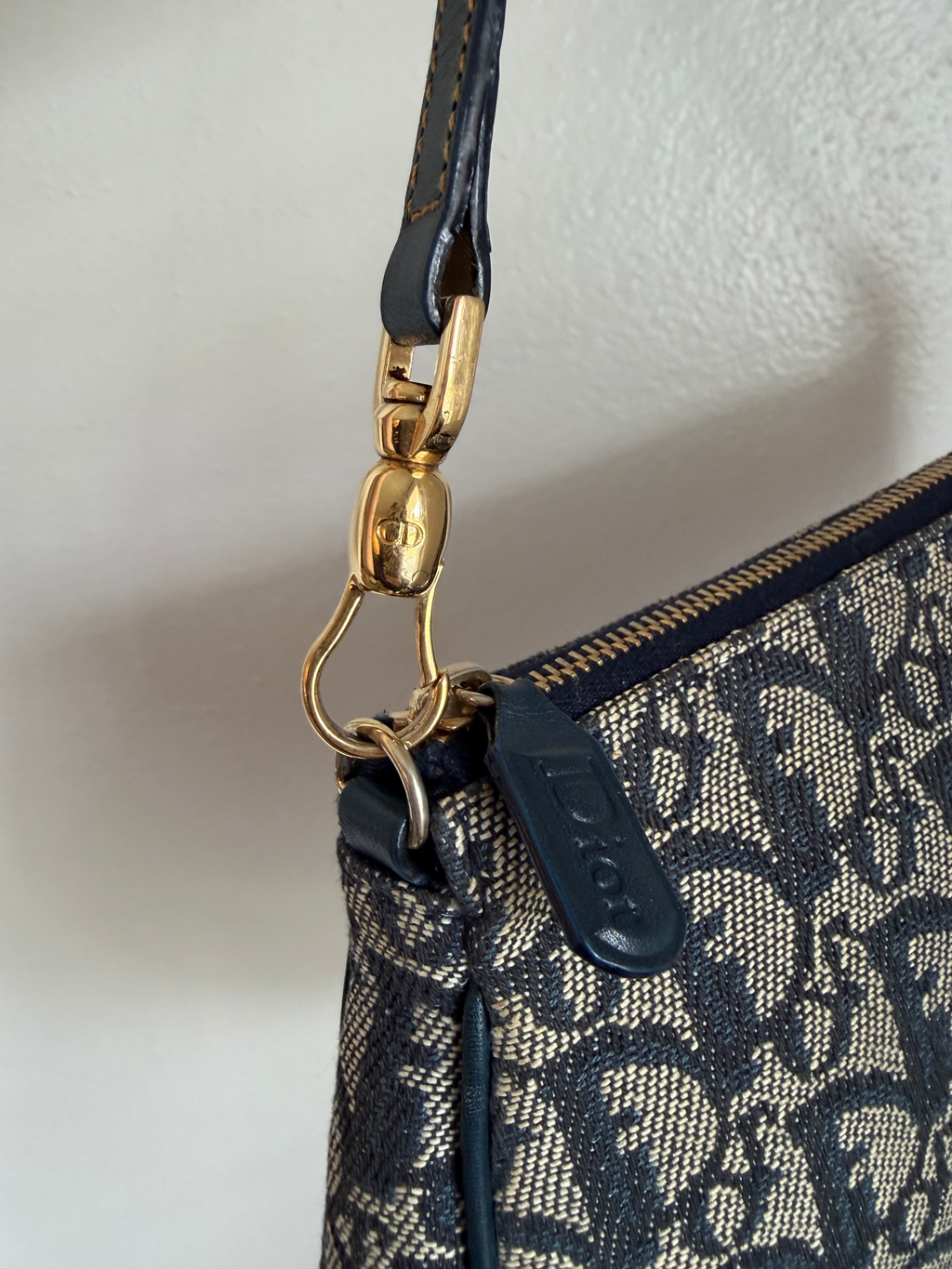 Dior Trotter Saddle Bag (Navy)